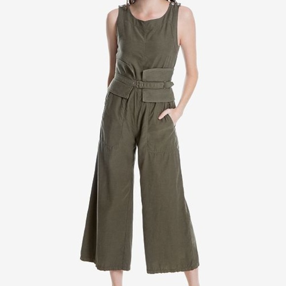Max Studio Pants - Max Studio London Sleeveless Belted Jumpsuit